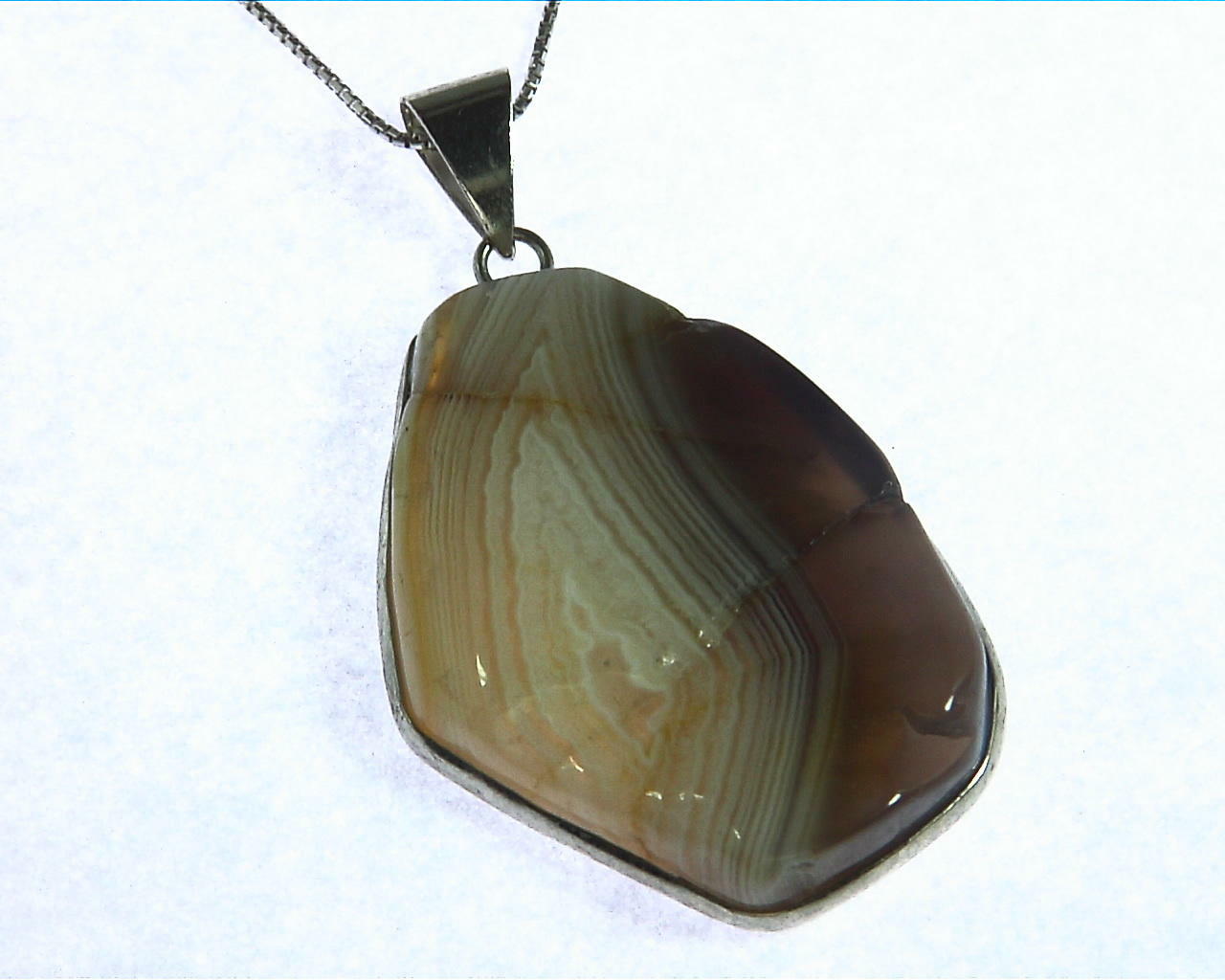 Agate Sterling Silver Pendant 3