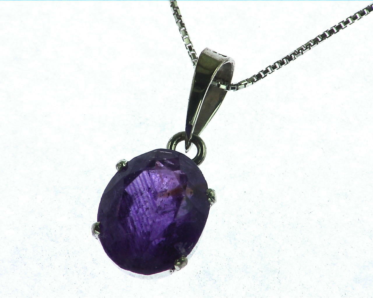 Amethyst Sterling Silver Pendent