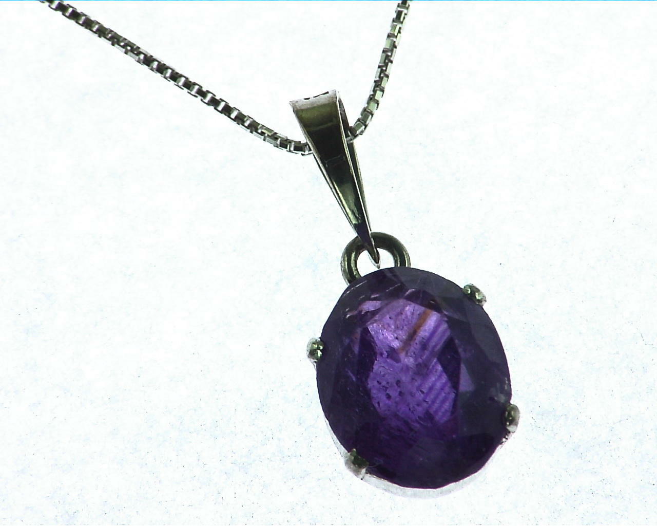 Amethyst Sterling Silver Pendent