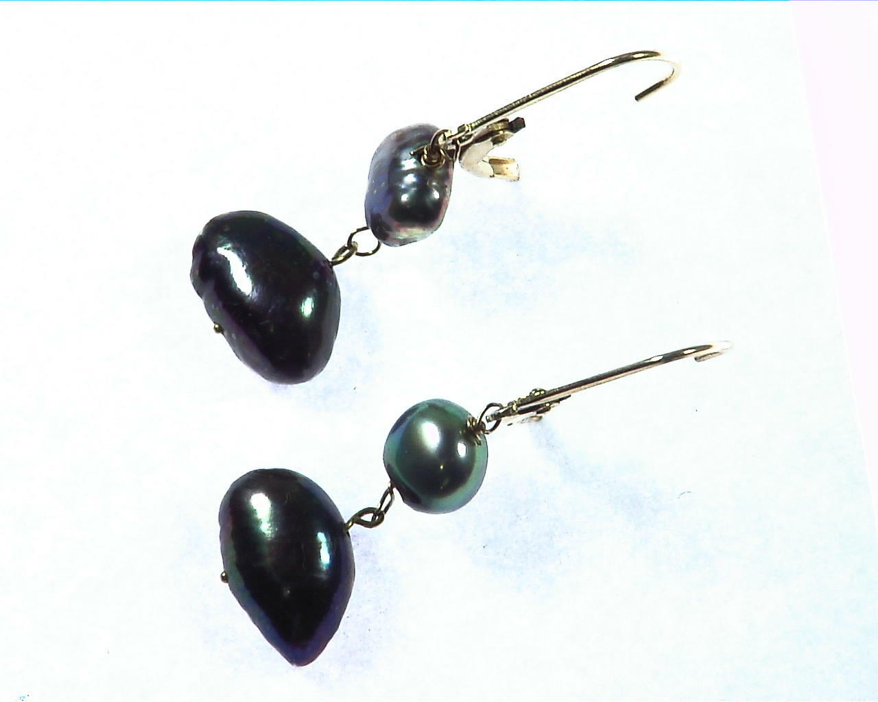 Black Pearl Earrings 3