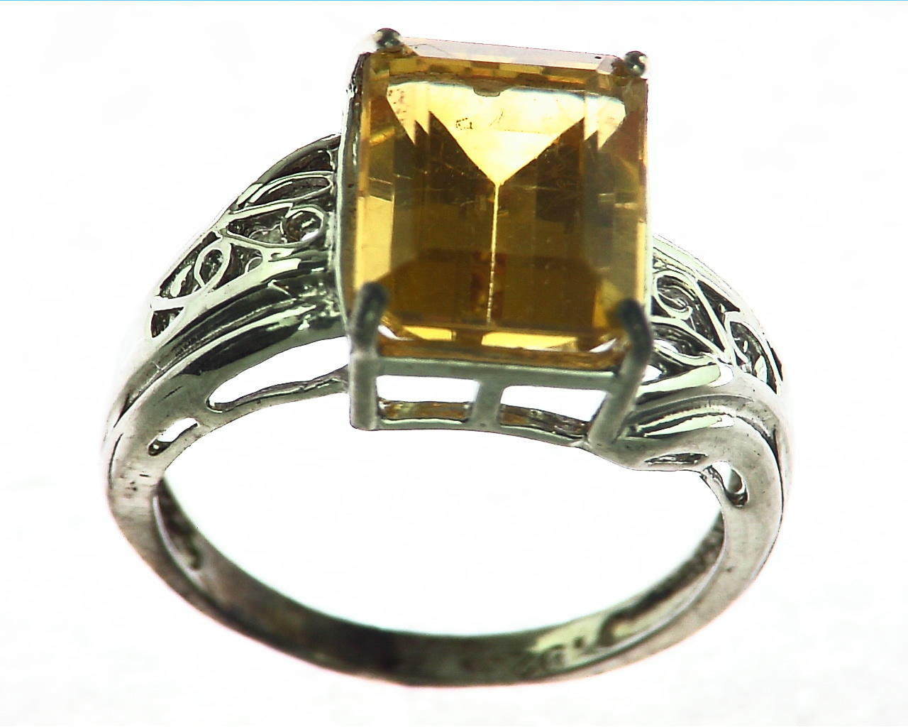 Citrine Sterling Silver Ring, RSS,971 3