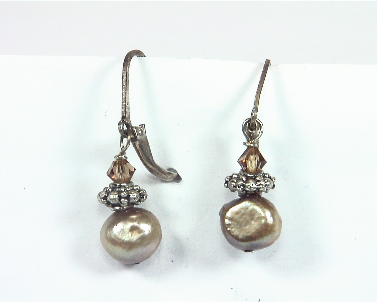 Pearl And Swarovski Earrings,EPS,805 3