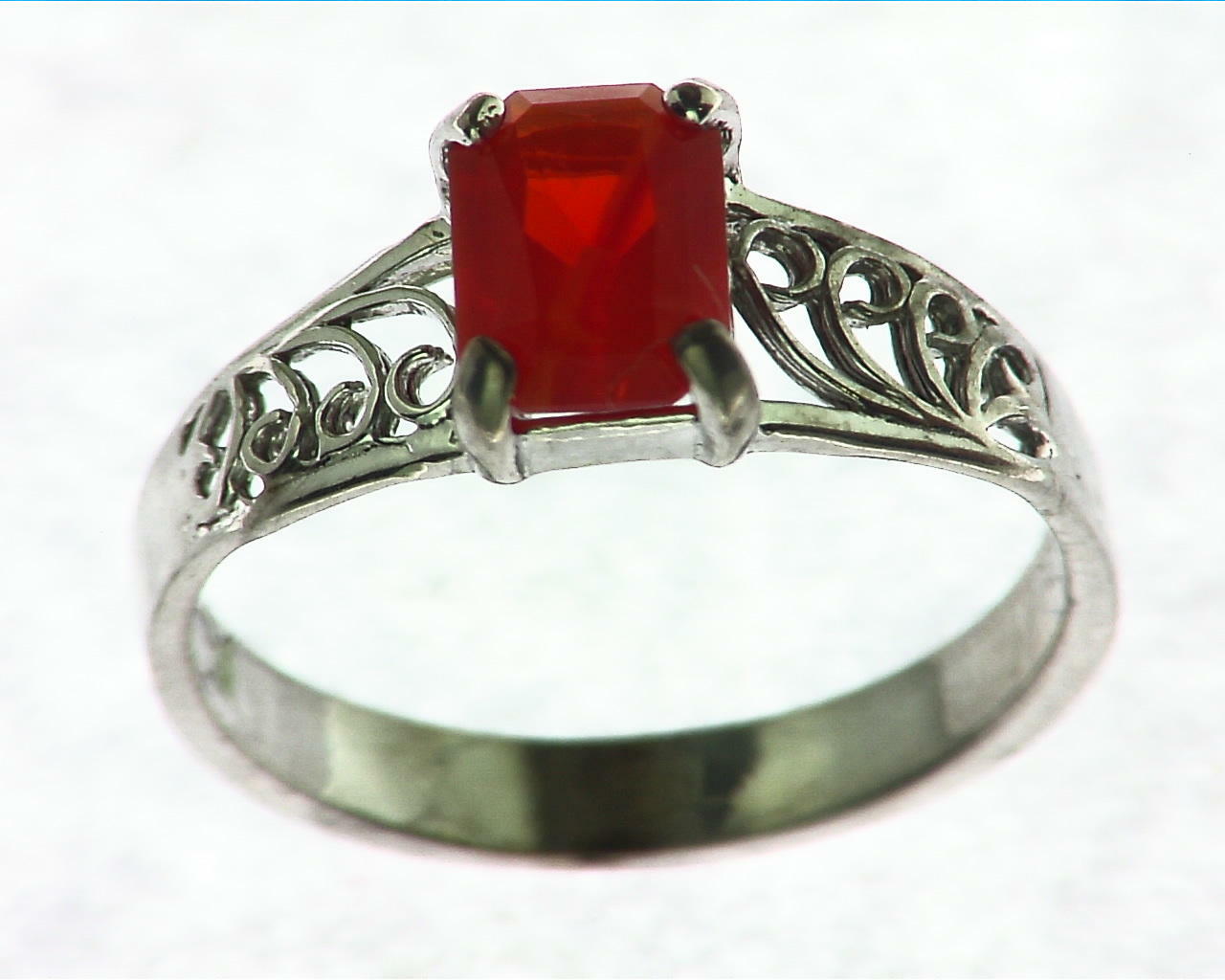 Mexican Fire Opal Ring Barygems