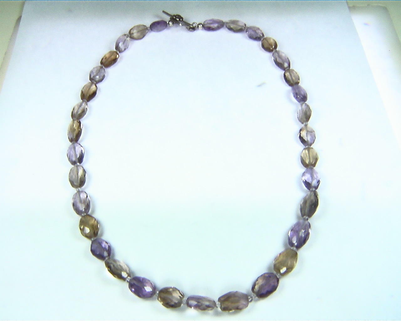 Ametrine Natural Genuine Gemstone Bead Necklace NBD,902 3