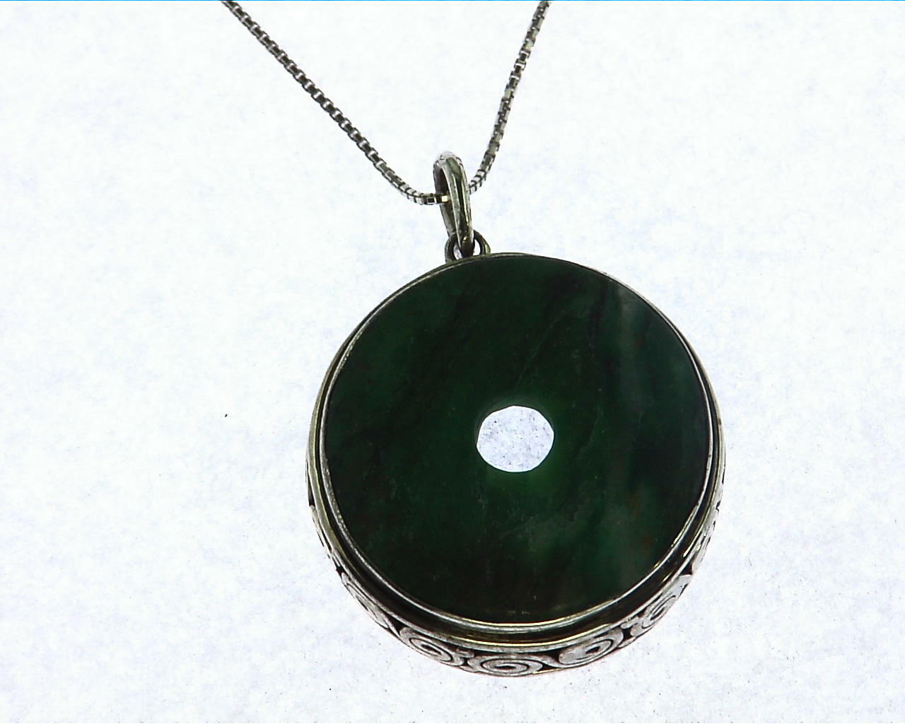 Malachite Sterling Silver Pendent PSS,872 5