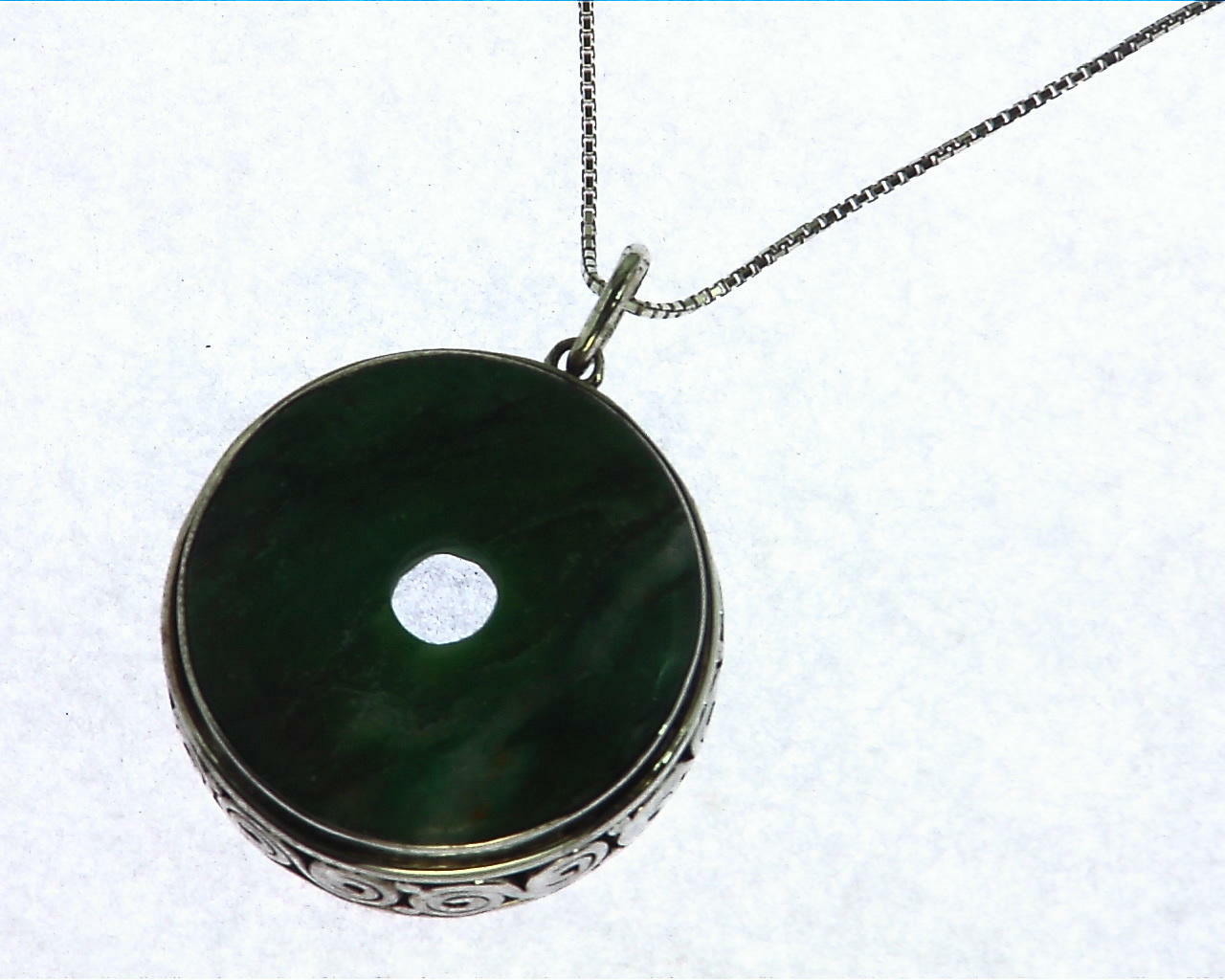 Malachite Sterling Silver Pendent PSS,872 6