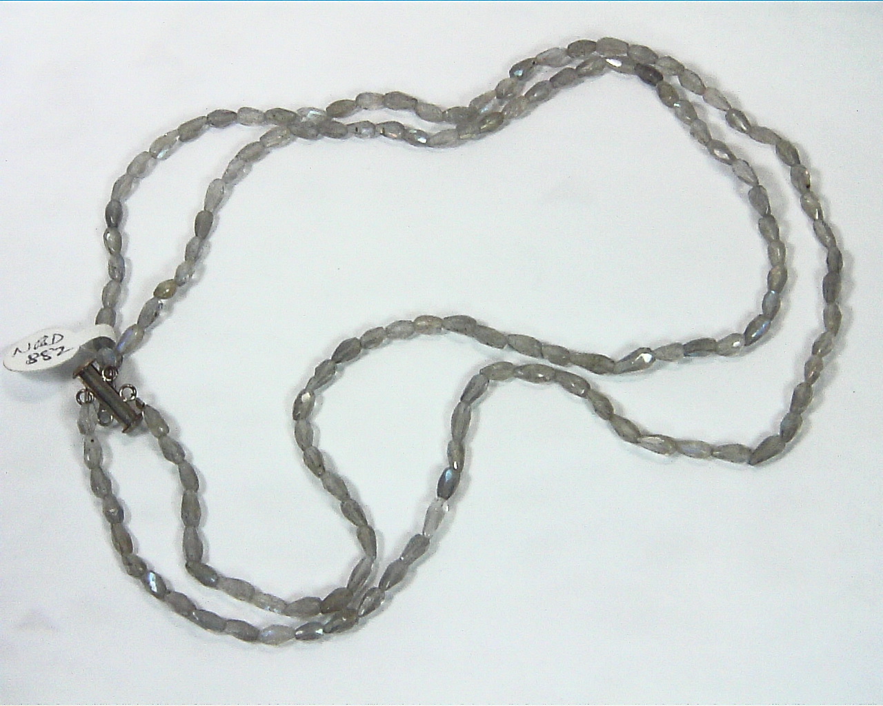 Labradorite Natural Genuine Gemstone Bead Necklace NBD,882 3