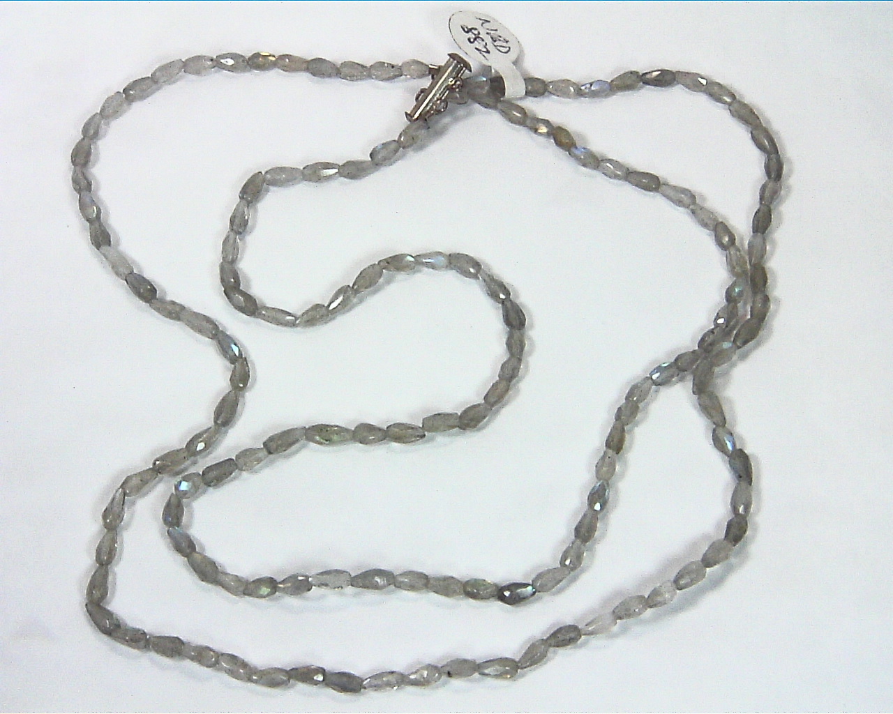 Labradorite Natural Genuine Gemstone Bead Necklace NBD,882 4