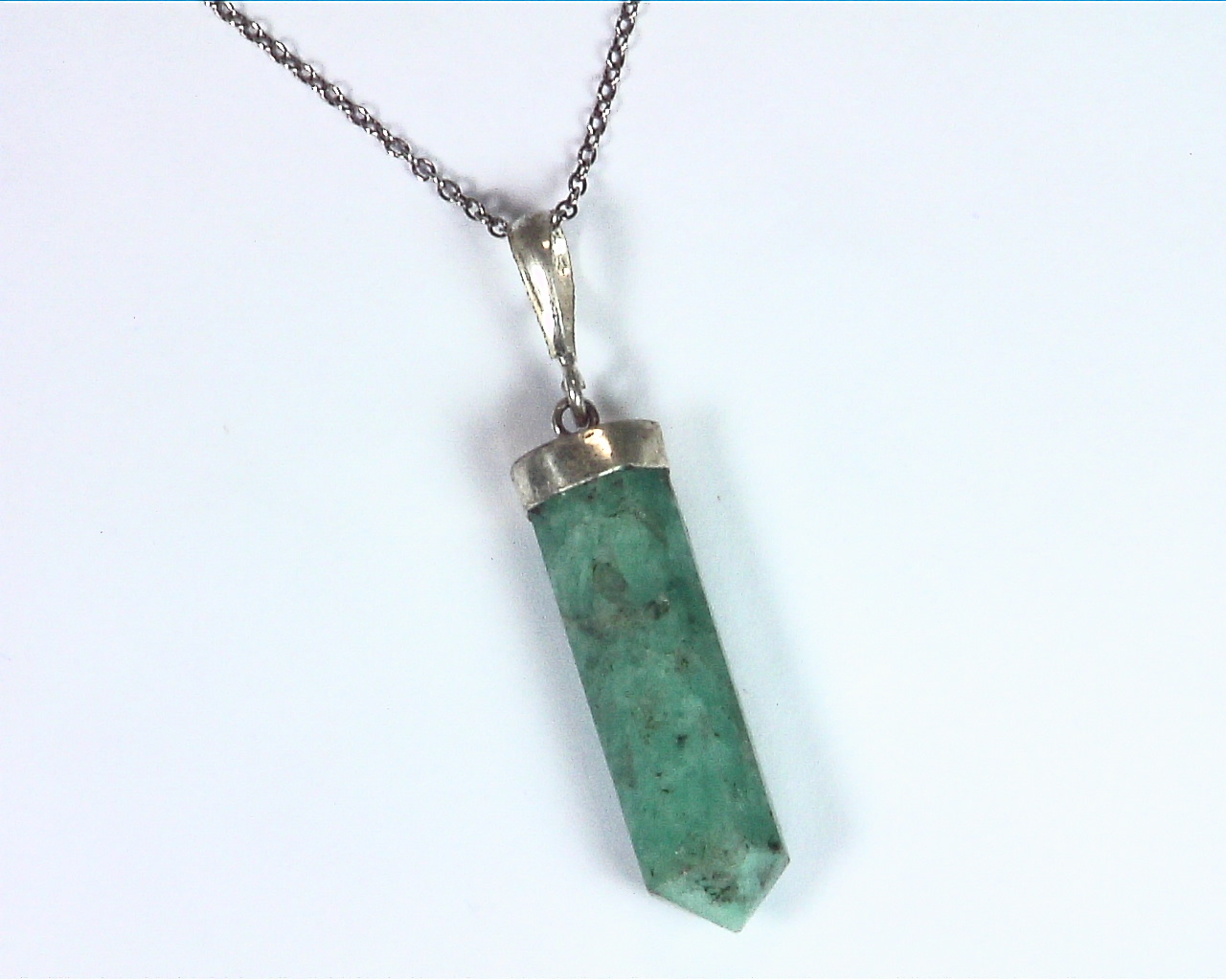 Amazonite Crystal Pendent Pss 935 Barygems