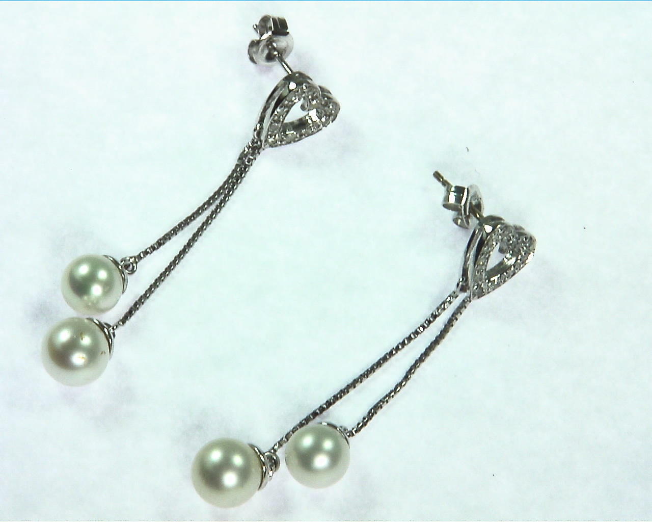 Pearl Diamomd Earrings 2