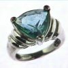 Blue Quarts In a Sterling Silver Ring 3
