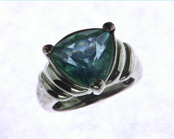 Blue Quarts In a Sterling Silver Ring 6