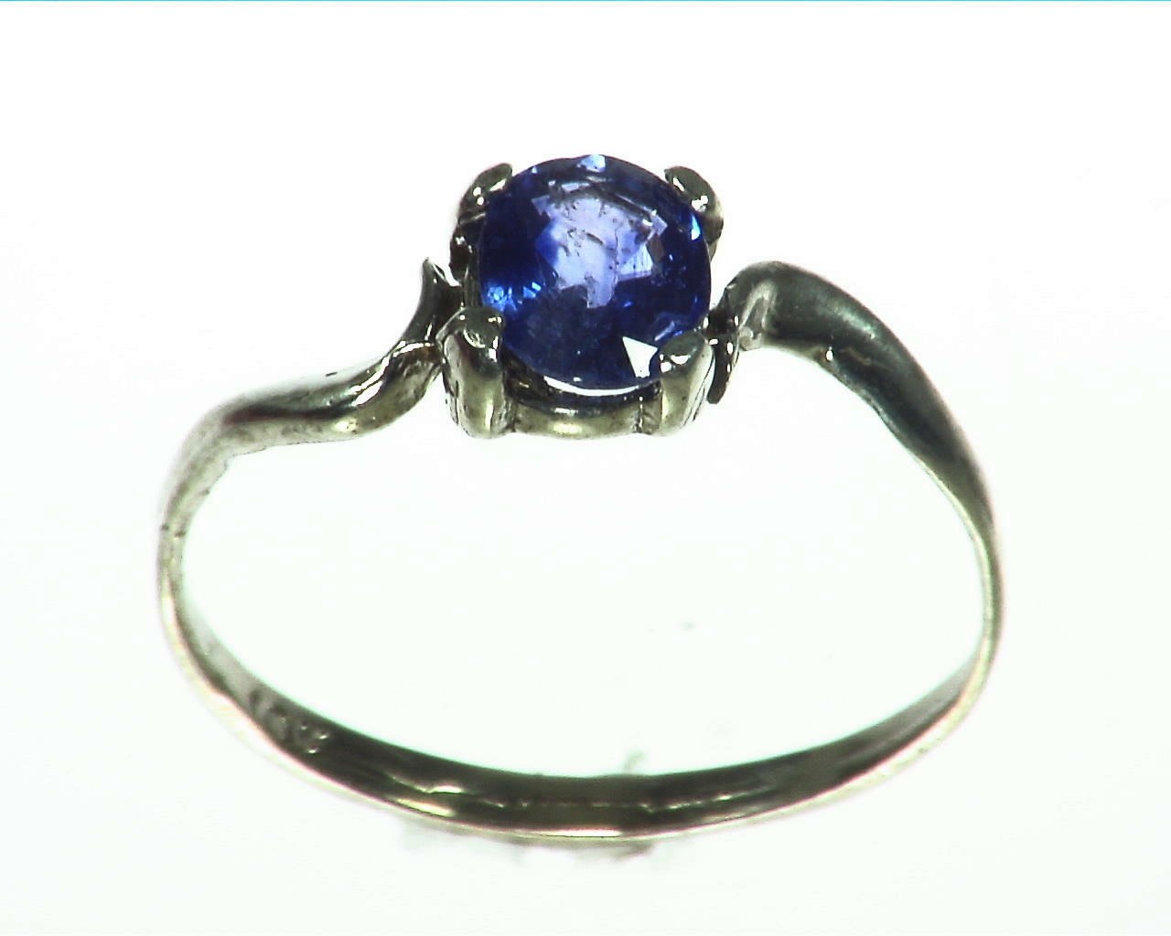Blue Sapphire Natural Genuine Gemstone Set in Sterling Silver Ring RSS1039 5