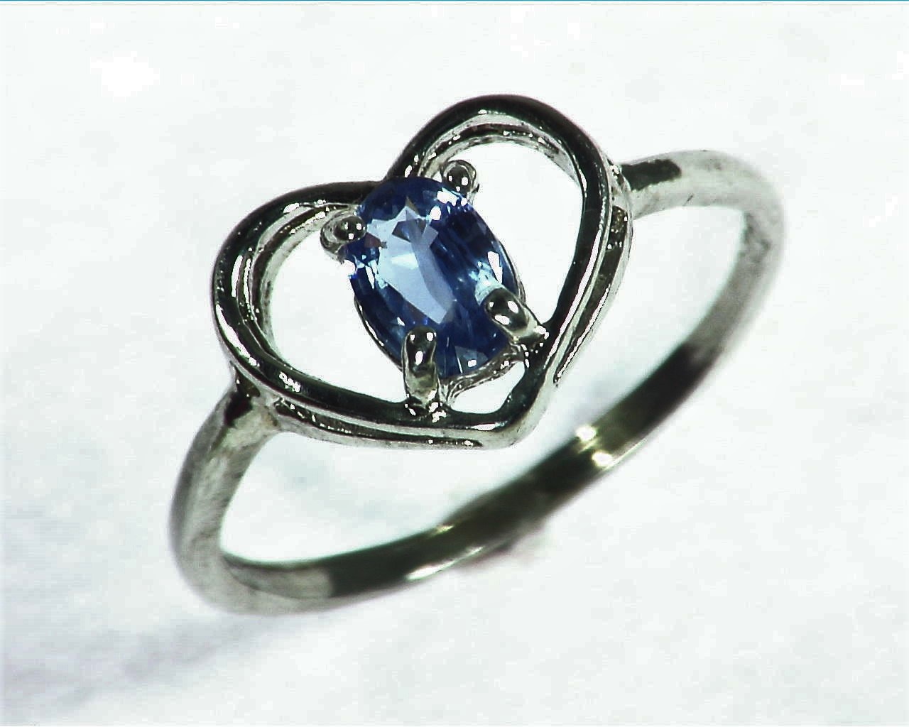 Blue Sapphire Sterling Silver Lady,s Ring RSS1057