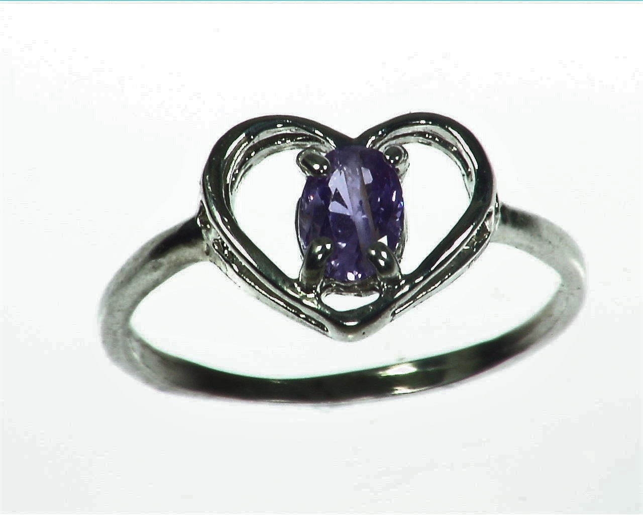 Purple Sapphire Sterling Silver Lady,s Ring RSS1087 2