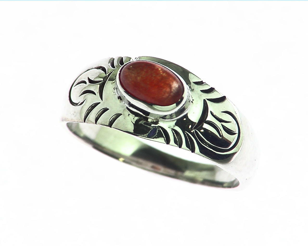 Sun Stone Natural Genuine Gemstone set in sterling silver RSS780