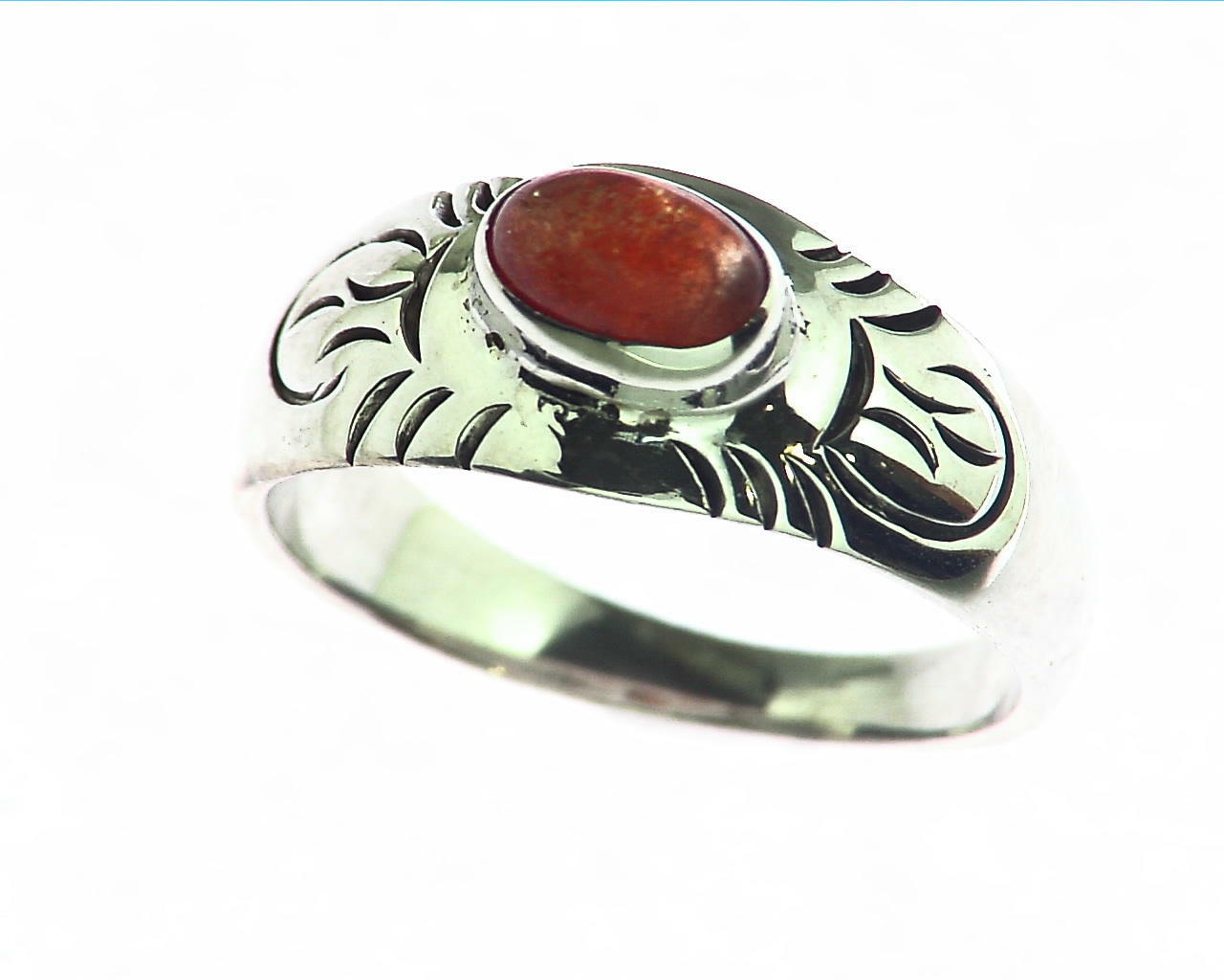 Sun Stone Natural Genuine Gemstone set in sterling silver RSS780 3