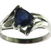 Blue Sapphire Silver Ring 998D