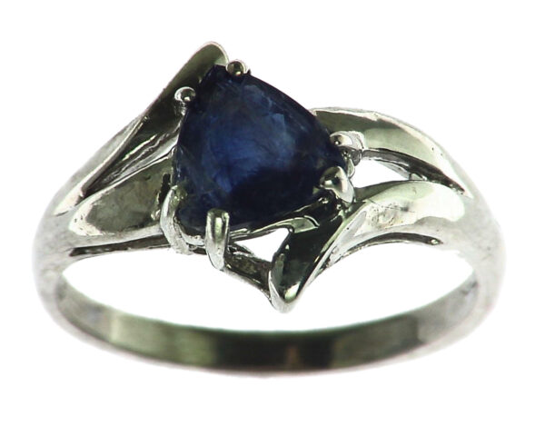Blue Sapphire Silver Ring 998D