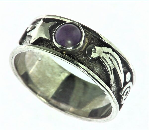 Amerthyst Silver Ring RSS364A (2)